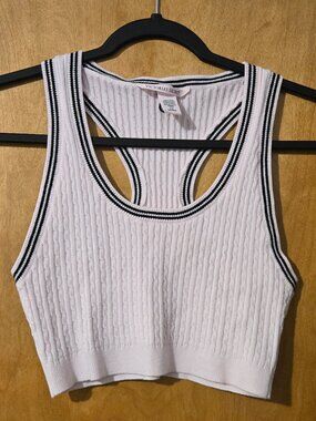 Victoria’s Secret Luxe Cable-Knit Bralette Size Large Racerback Athletic